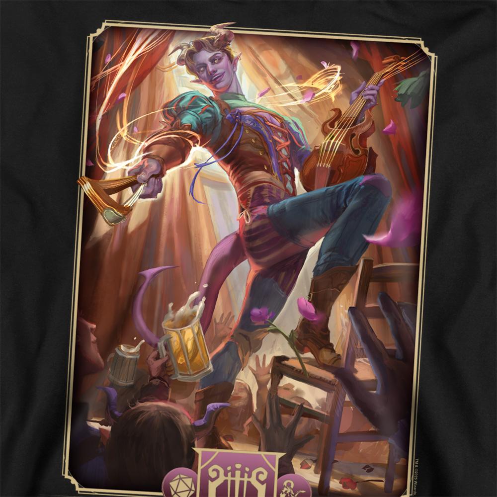 Black - Back - Dungeons & Dragons Unisex Adult 2024 Bard Key Art Sweatshirt