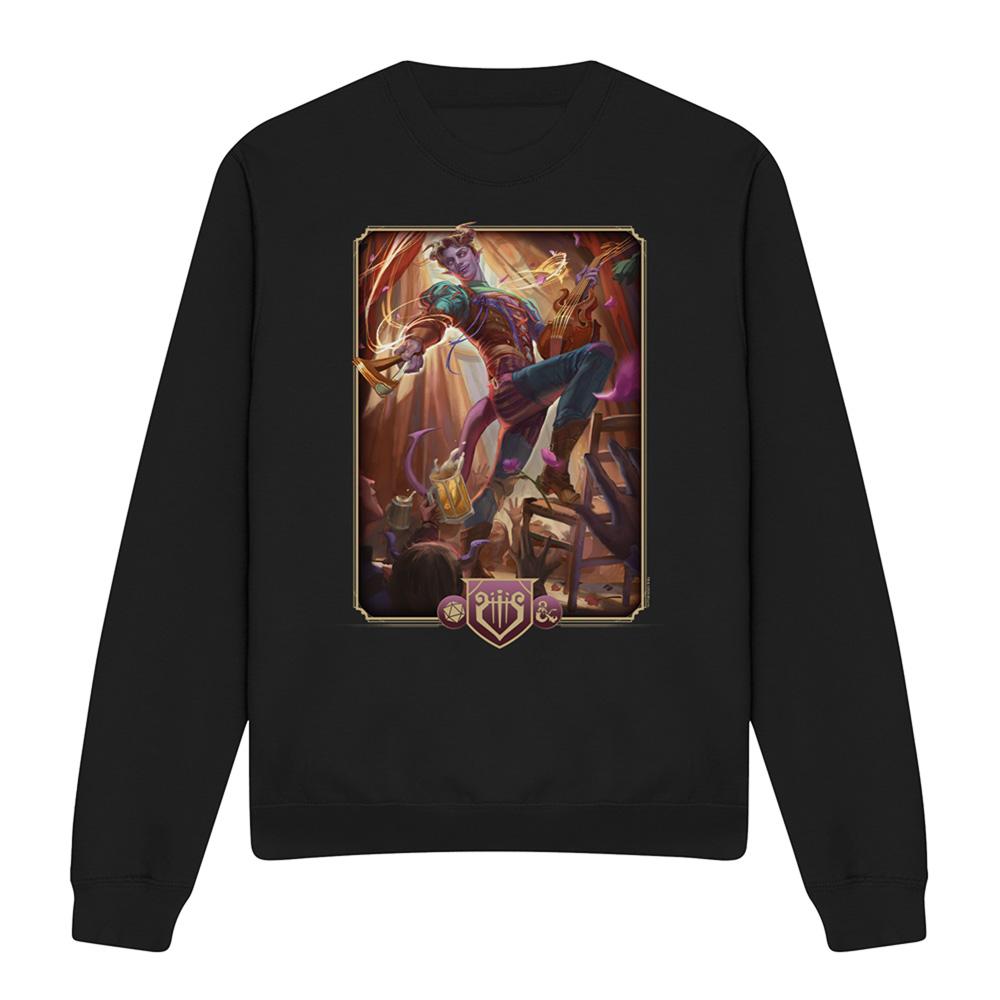 Black - Lifestyle - Dungeons & Dragons Unisex Adult 2024 Bard Key Art Sweatshirt