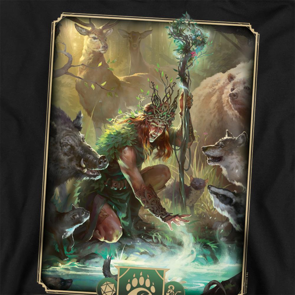 Black - Back - Dungeons & Dragons Unisex Adult 2024 Druid Key Art Sweatshirt
