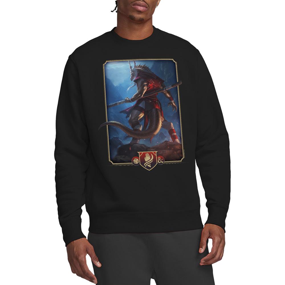Black - Front - Dungeons & Dragons Unisex Adult 2024 Monk Key Art Sweatshirt