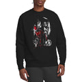 Black - Front - Daredevil Unisex Adult Born Again The Devil Kingpin Faces Sweatshirt