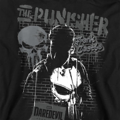 Black - Back - Daredevil Unisex Adult Born Again Punisher Graffiti Sweatshirt