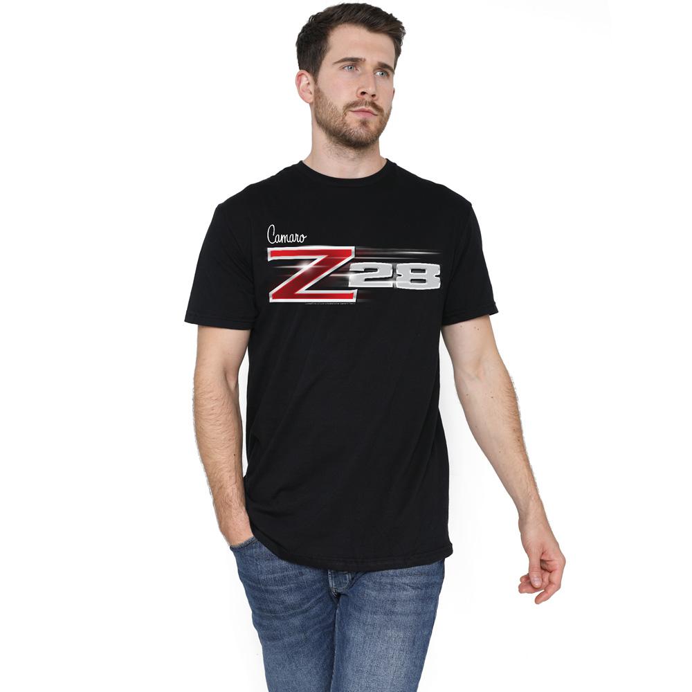 Black - Back - Chevrolet Unisex Adult Z28 Logo T-Shirt