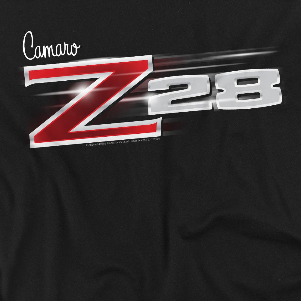 Black - Side - Chevrolet Unisex Adult Z28 Logo T-Shirt