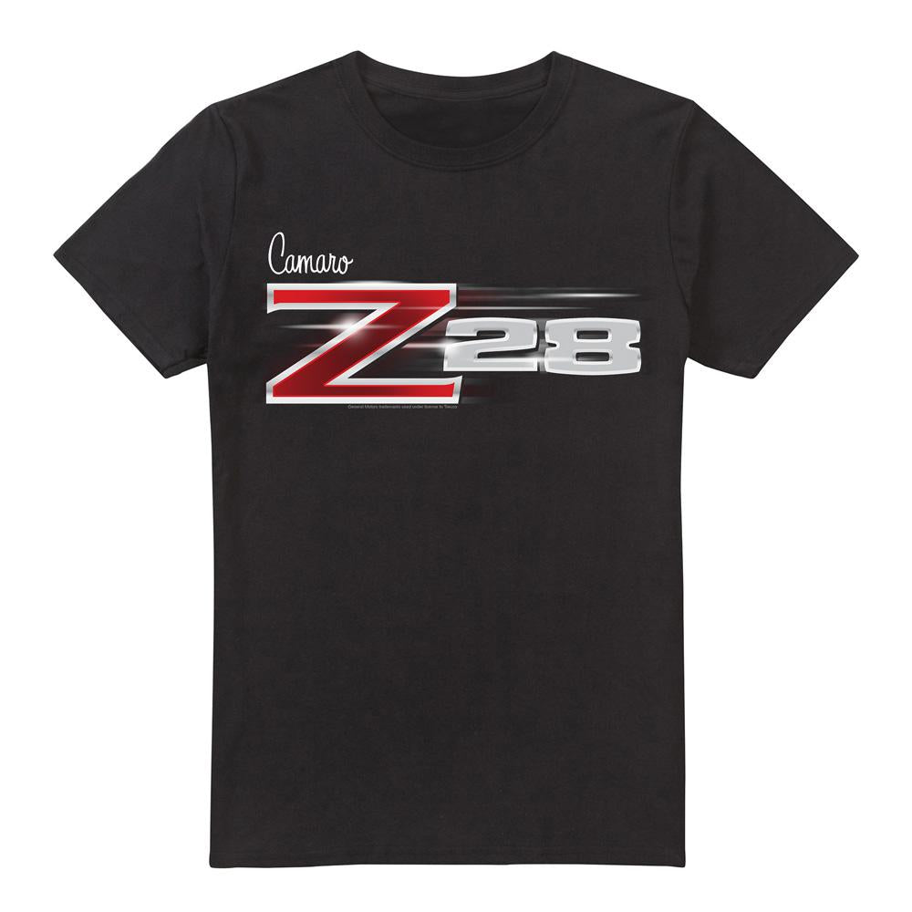 Black - Front - Chevrolet Unisex Adult Z28 Logo T-Shirt