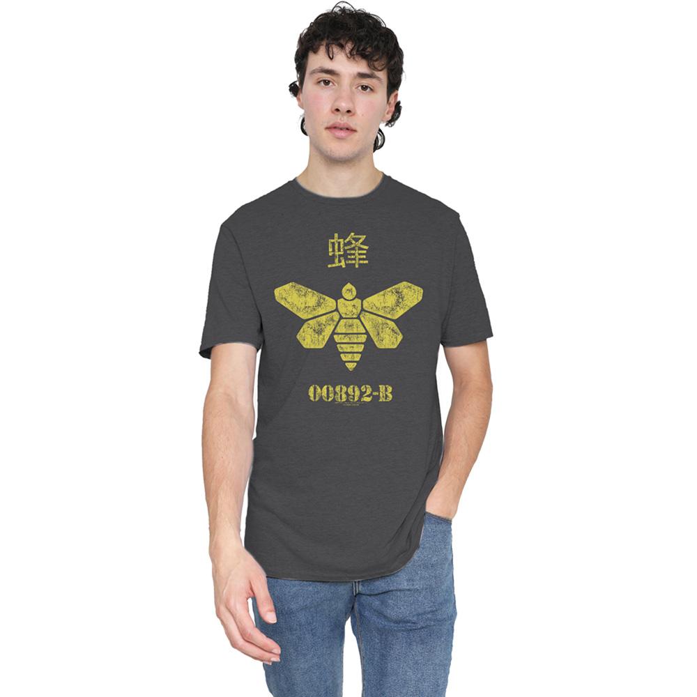 Charcoal - Side - Breaking Bad Unisex Adult Barrel Bee T-Shirt