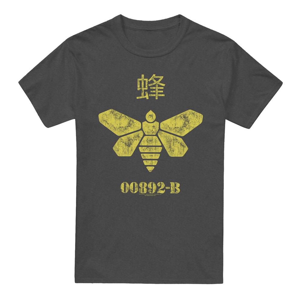 Charcoal - Front - Breaking Bad Unisex Adult Barrel Bee T-Shirt