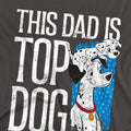 Light Graphite - Back - 101 Dalmatians Unisex Adult This Dad Is Top Dog Long-Sleeved T-Shirt