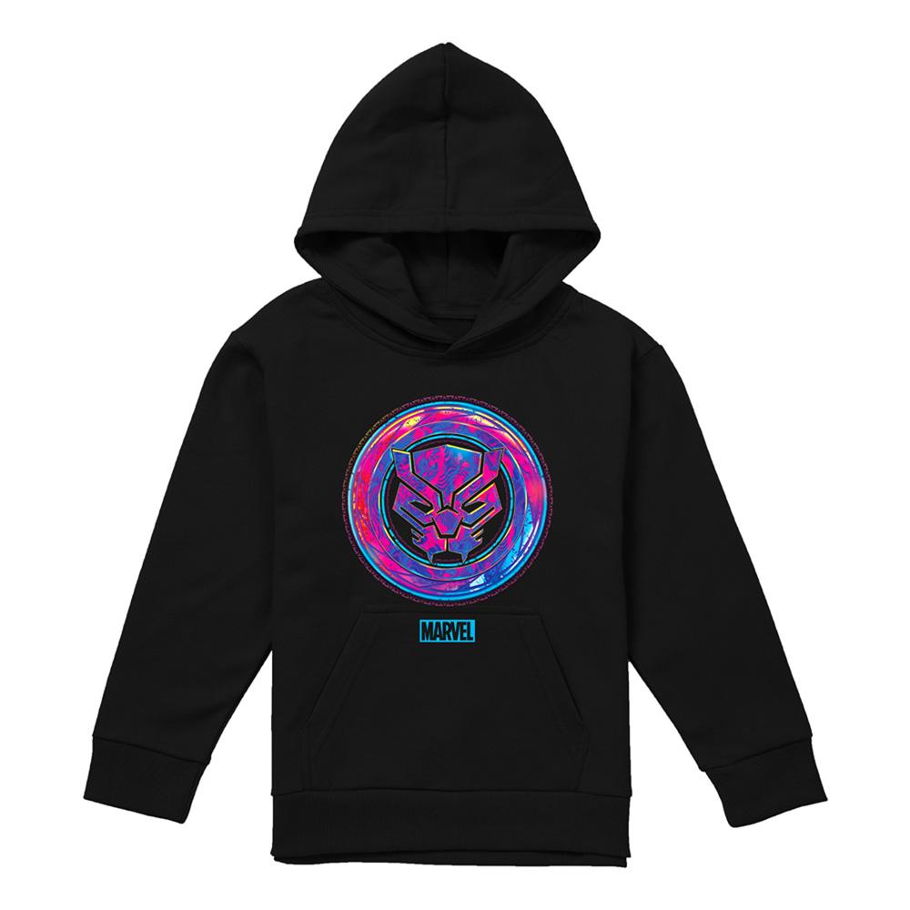 Black - Lifestyle - Black Panther Childrens-Kids Cyber Pull Over Hoodie