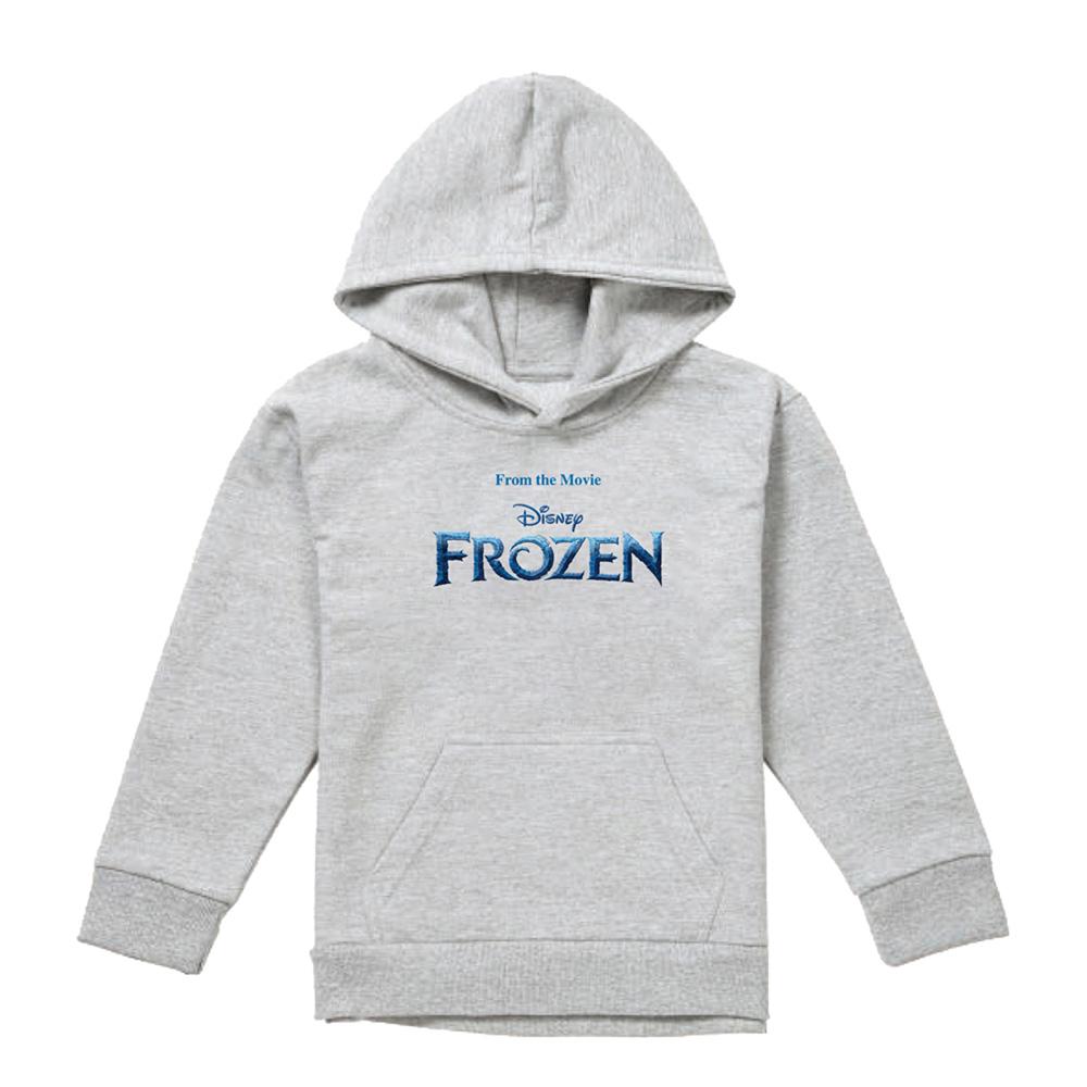 Athletic Heather - Front - Frozen Childrens-Kids Logo Heather Pullover Hoodie