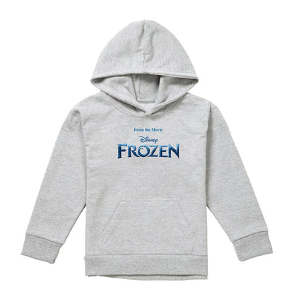 Athletic Heather - Front - Frozen Childrens-Kids Logo Heather Pullover Hoodie