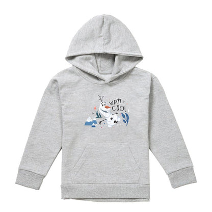 Athletic Heather - Front - Frozen Childrens-Kids Wayyy Cool Olaf Heather Pullover Hoodie