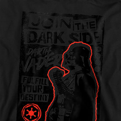 Navy - Back - Star Wars: The Empire Strikes Back Childrens-Kids Join The Dark Side Darth Vader Poster Hoodie
