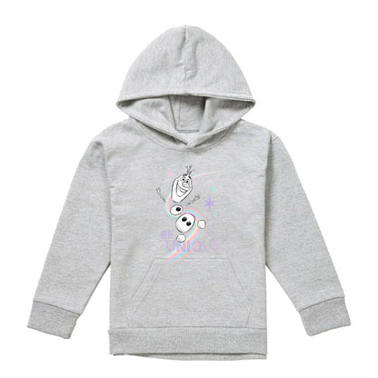 Athletic Heather - Front - Frozen Childrens-Kids Be Unique Olaf Rainbow Heather Pullover Hoodie