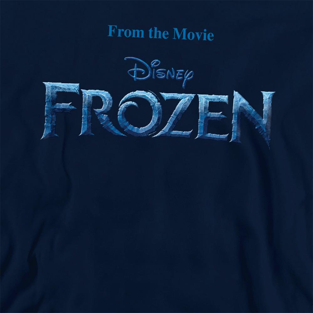 Navy - Back - Frozen Childrens-Kids Logo Pullover Hoodie