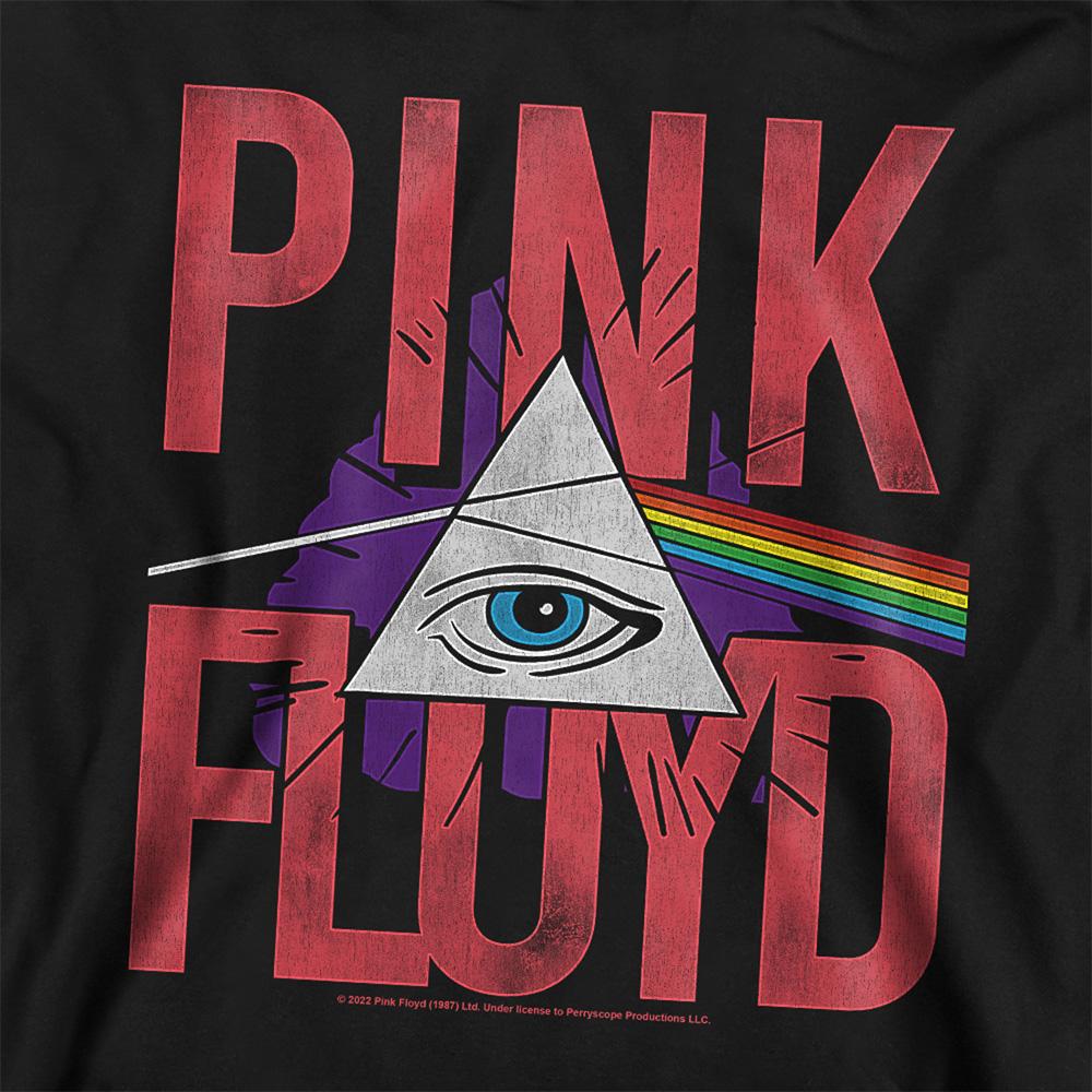 Navy - Back - Pink Floyd Childrens-Kids Allseeing Prism Pull Over Hoodie