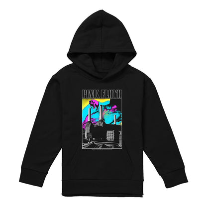 Navy - Lifestyle - Pink Floyd Childrens-Kids Animals Sky Pull Over Hoodie