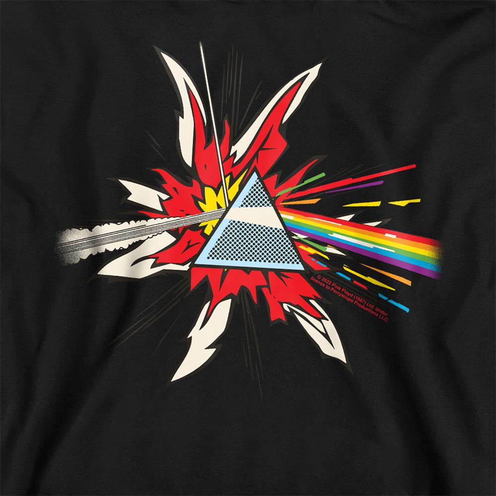 Black - Back - Pink Floyd Childrens-Kids Dark Side Of The Moon Immersion Pop Art Hoodie
