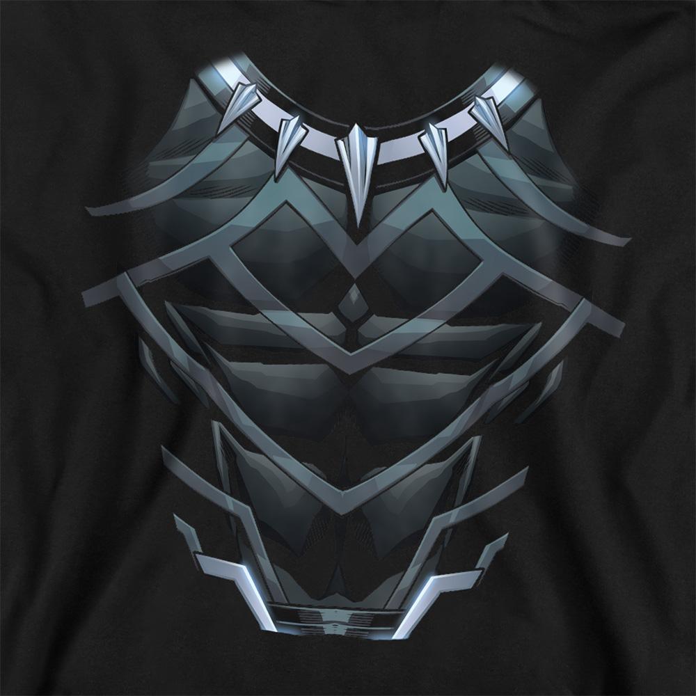 Navy - Back - Black Panther Childrens-Kids Costume Pull Over Hoodie