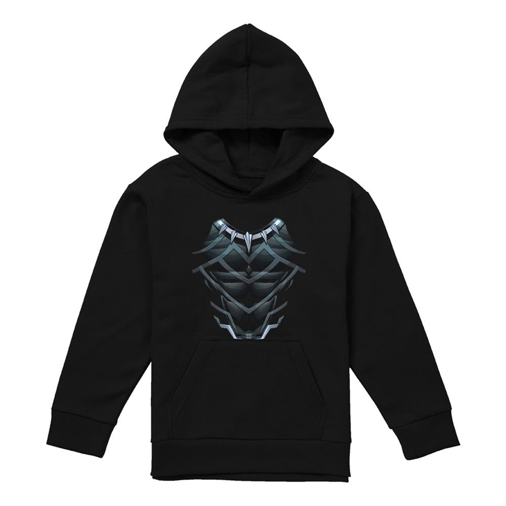 Black - Lifestyle - Black Panther Childrens-Kids Costume Pull Over Hoodie