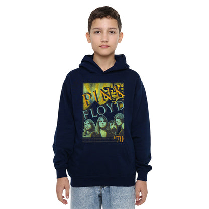 Navy - Lifestyle - Pink Floyd Childrens-Kids World Tour 1970 Pull Over Hoodie