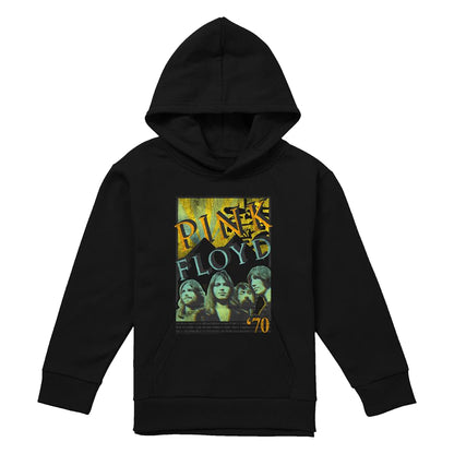Black - Front - Pink Floyd Childrens-Kids World Tour 1970 Pull Over Hoodie