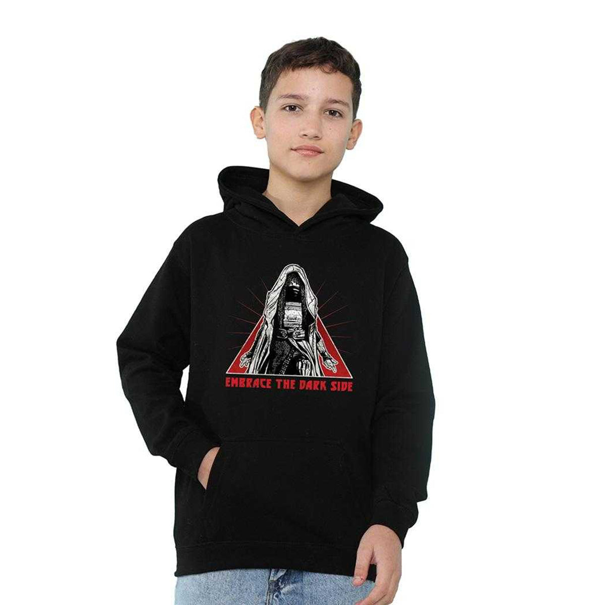 Athletic Heather - Lifestyle - Star Wars: The Acolyte Childrens-Kids Embrace The Dark Side Of The Force Heather Hoodie