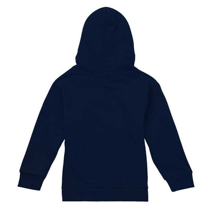 Navy - Back - AC-DC Childrens-Kids Leopard Print Pull Over Hoodie