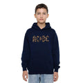 Navy - Lifestyle - AC-DC Childrens-Kids Leopard Print Pull Over Hoodie