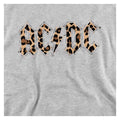 Athletic Heather - Side - AC-DC Childrens-Kids Leopard Print Pull Over Hoodie