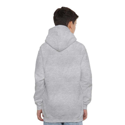 Athletic Heather - Pack Shot - AC-DC Childrens-Kids Leopard Print Pull Over Hoodie