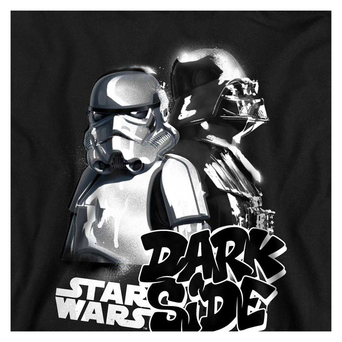 Athletic Heather - Side - Star Wars Childrens-Kids Dark Side Duo Heather Hoodie