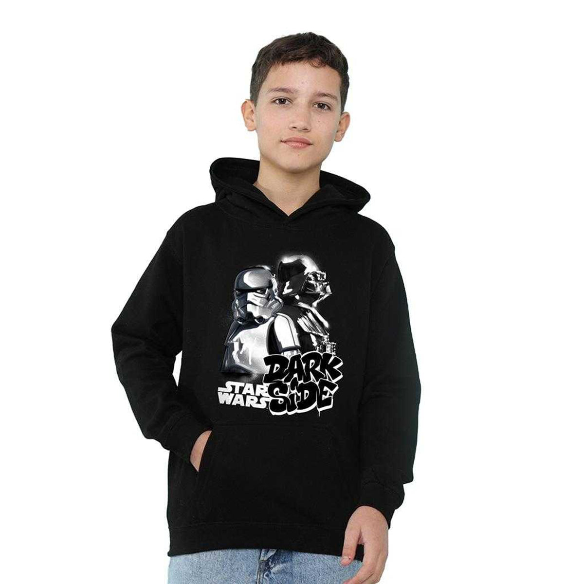 Athletic Heather - Lifestyle - Star Wars Childrens-Kids Dark Side Duo Heather Hoodie