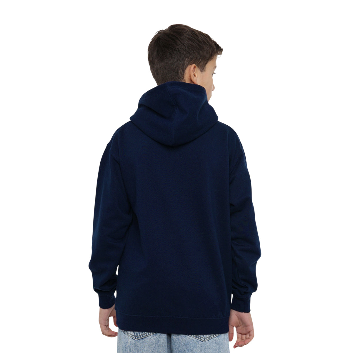 Navy - Pack Shot - Pink Floyd Childrens-Kids Triangle Frames Pull Over Hoodie