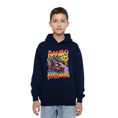 Navy - Lifestyle - Star Wars The Mandalorian Childrens-Kids Bounty Hunter Speed Bike Hoodie