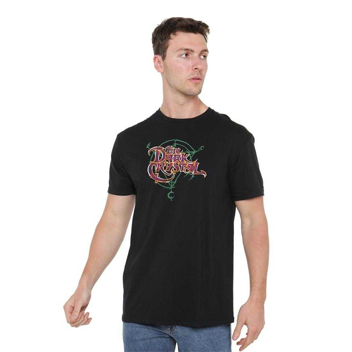 Black - Lifestyle - Dark Crystal Unisex Adult Symbol Logo T-Shirt