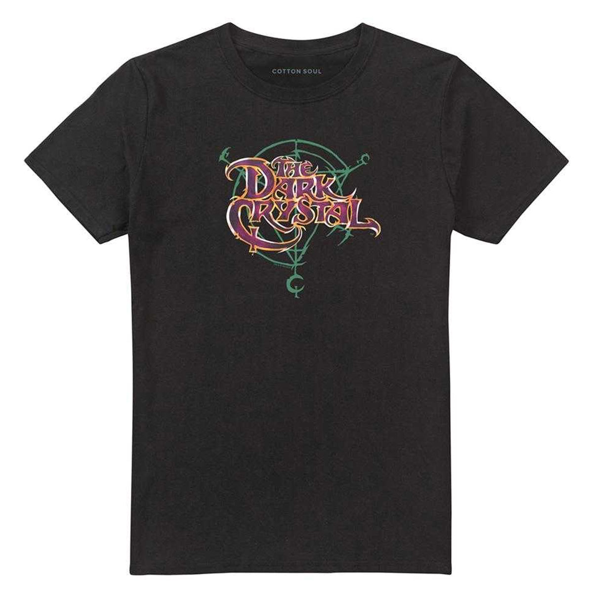 Black - Front - Dark Crystal Unisex Adult Symbol Logo T-Shirt