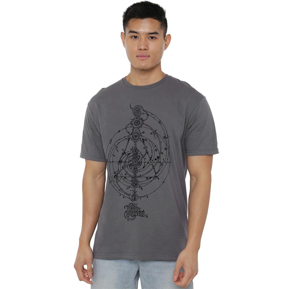 Charcoal - Back - Dark Crystal Unisex Adult Dream Spiral T-Shirt