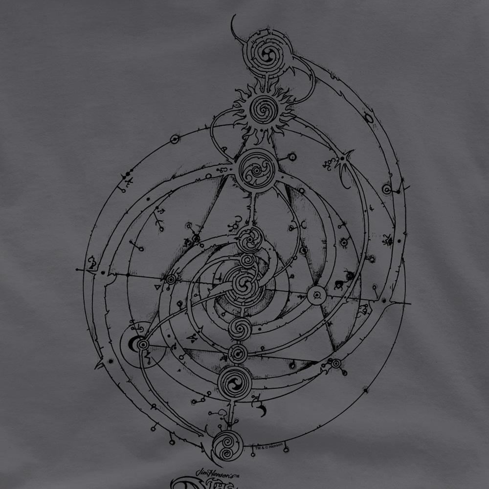 Charcoal - Side - Dark Crystal Unisex Adult Dream Spiral T-Shirt