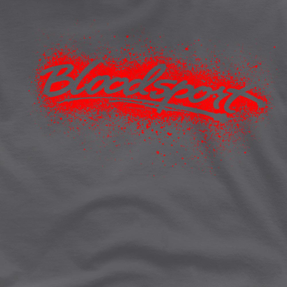 Charcoal - Side - Bloodsport Unisex Adult Blood Splatter T-Shirt
