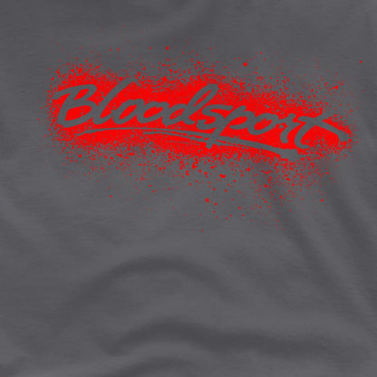 Charcoal - Side - Bloodsport Unisex Adult Blood Splatter T-Shirt
