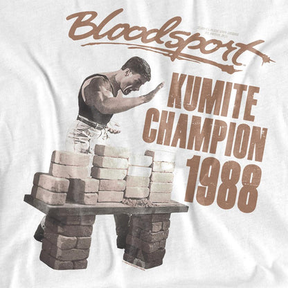 White - Side - Bloodsport Unisex Adult Dux Smash T-Shirt