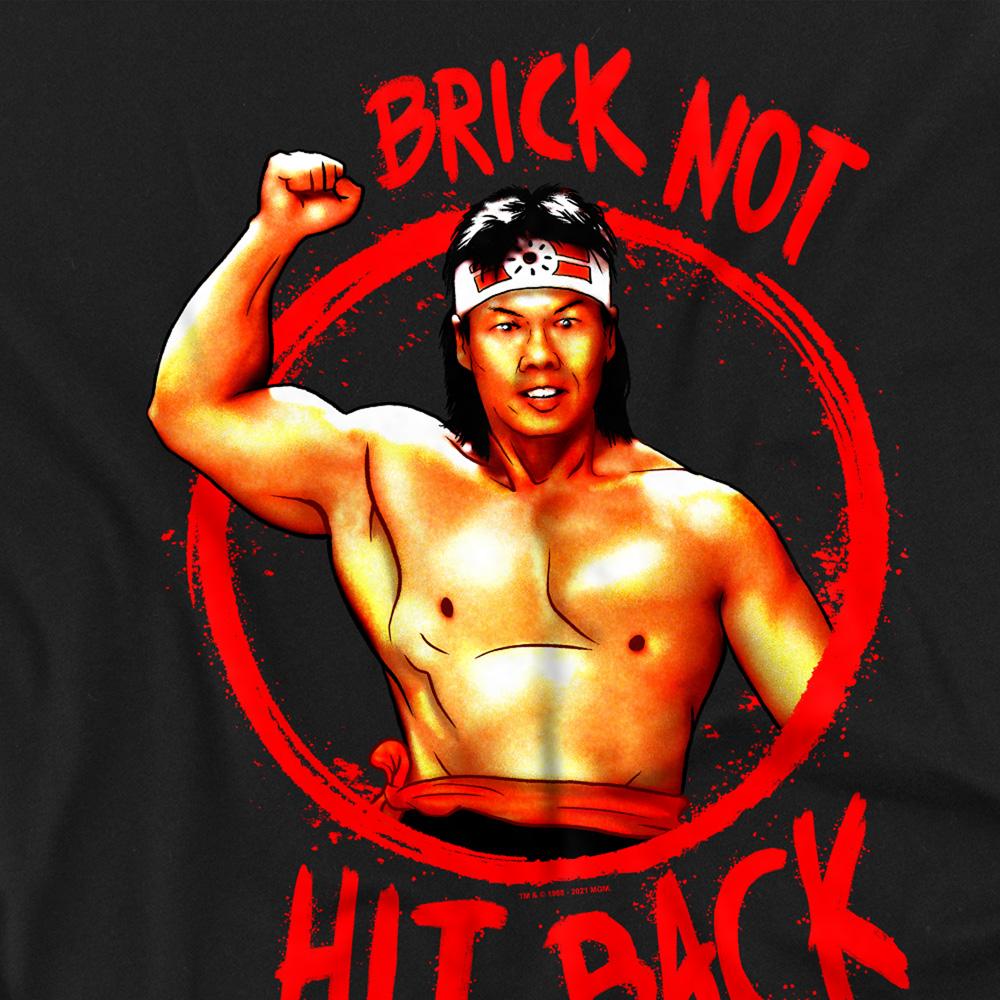 Black - Side - Bloodsport Unisex Adult Brick Not Hit T-Shirt