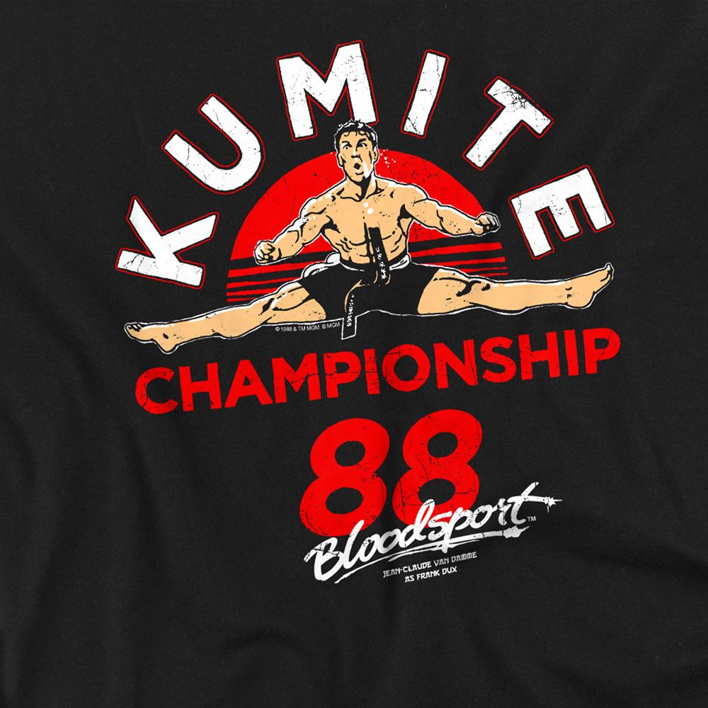 Black - Side - Bloodsport Unisex Adult Championship 88 T-Shirt
