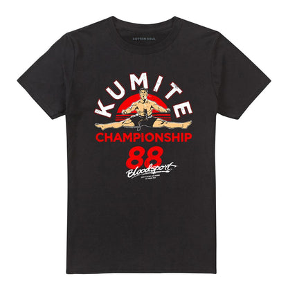 Black - Front - Bloodsport Unisex Adult Championship 88 T-Shirt