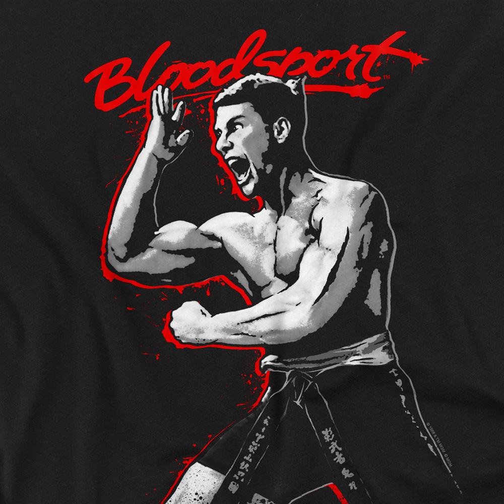 Black - Side - Bloodsport Unisex Adult Loud Mouth T-Shirt