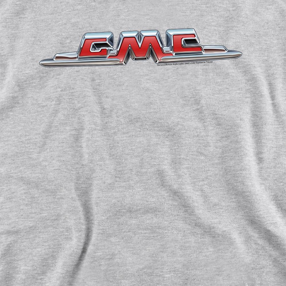 Athletic Heather - Side - GMC Unisex Adult Chrome Logo Sweatshirt