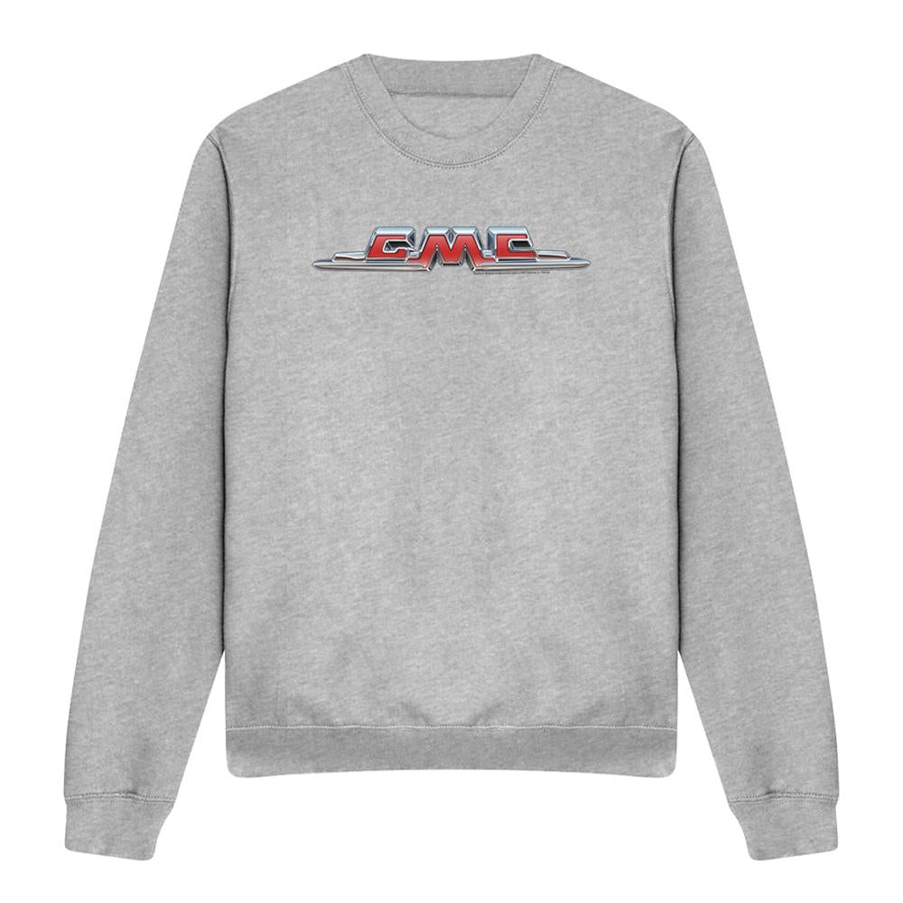 Athletic Heather - Front - GMC Unisex Adult Chrome Logo Sweatshirt
