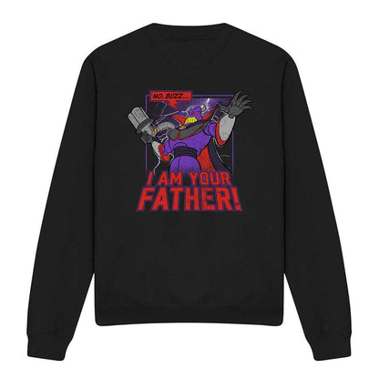 Black - Front - Toy Story 2 Mens Is Your Father Zurg Sweatshirt