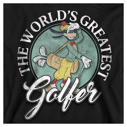 Black - Side - Mickey & Friends Mens The World´s Greatest Golfer Goofy Sweatshirt